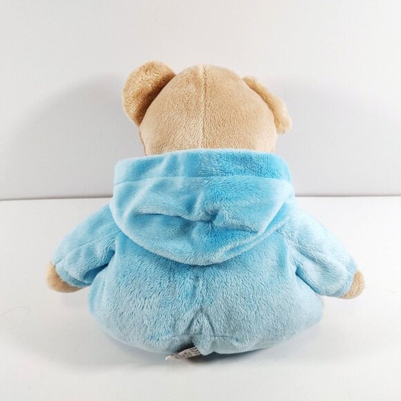 TY Baby Bear Blue Pajamas Beanbag Plush 10" Brown Teddy Stuffed Animal Pluffies - Picture 4 of 4
